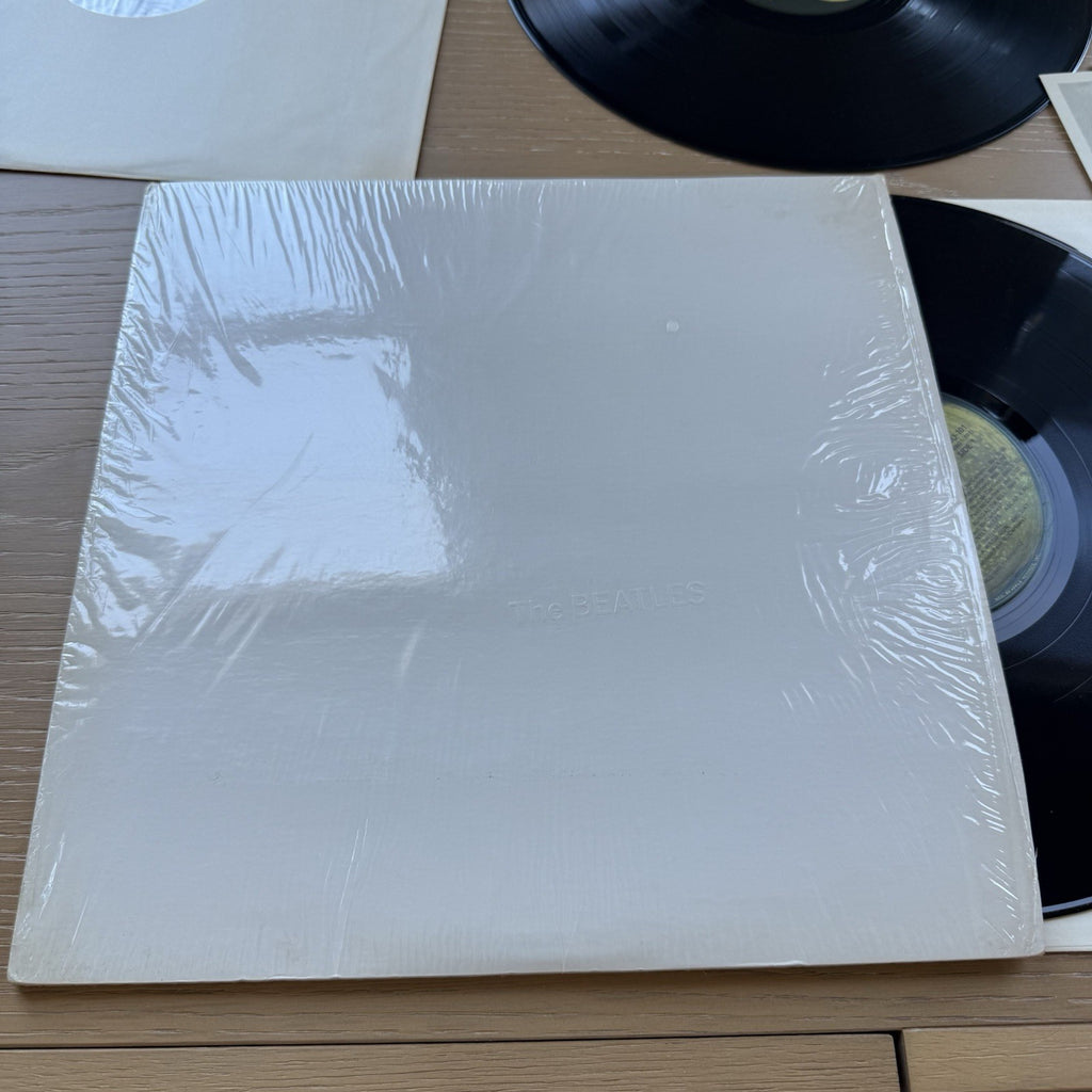 1971 THE BEATLES White Album US LA Press In Shrink! VG++ OG Poster+Photos 🍏 2LP