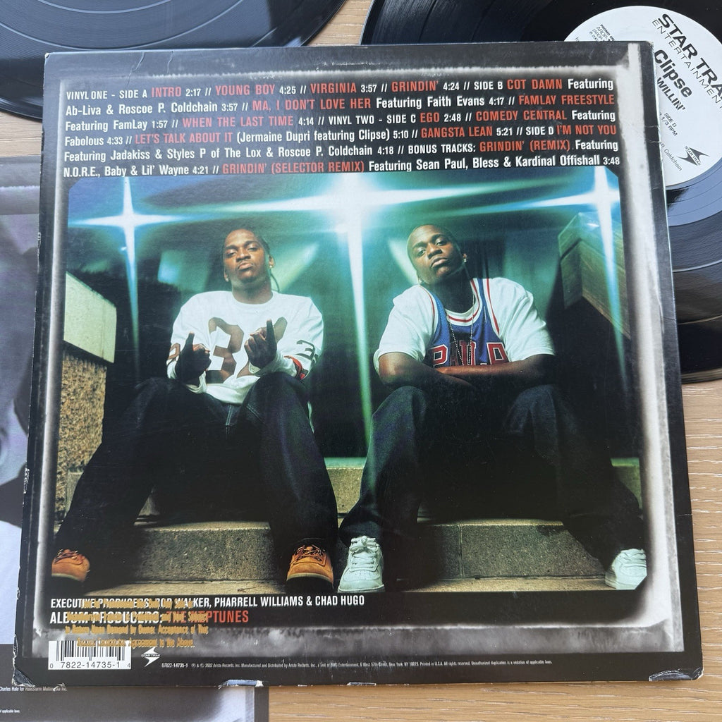 2002 Promo Clipse Lord Willin 1st US Press 2LP Vinyl  Rare Hip Hop + Sleeve VG+