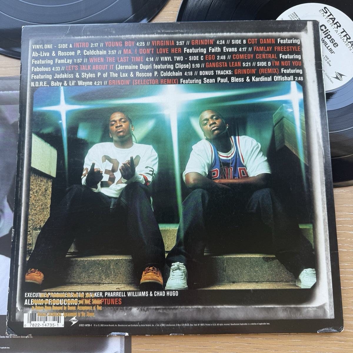 2002 Promo Clipse Lord Willin 1st US Press 2LP Vinyl  Rare Hip Hop + Sleeve VG+