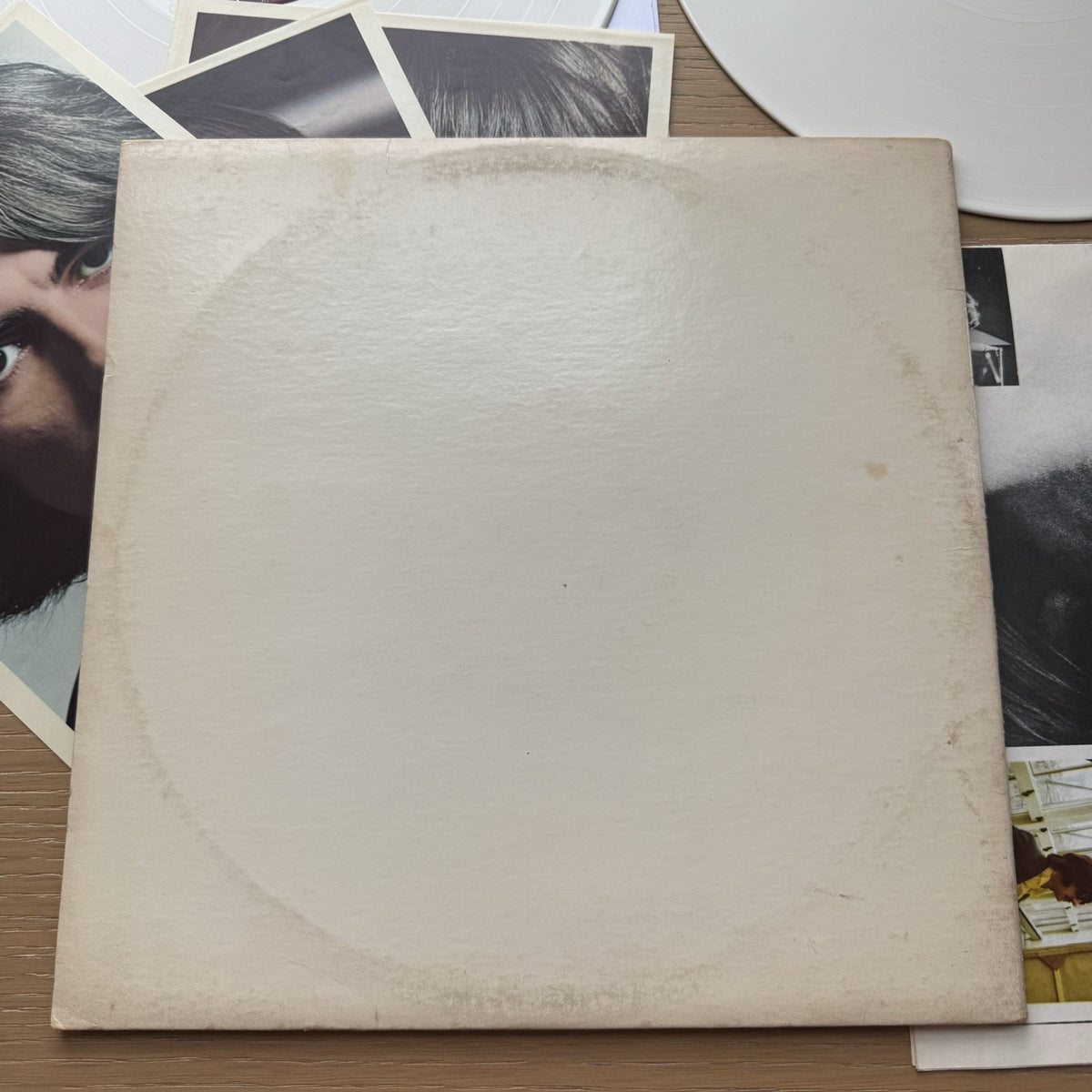 1978 The Beatles White Album LP RARE White Vinyl US Press  W/Orig Poster + Pics!