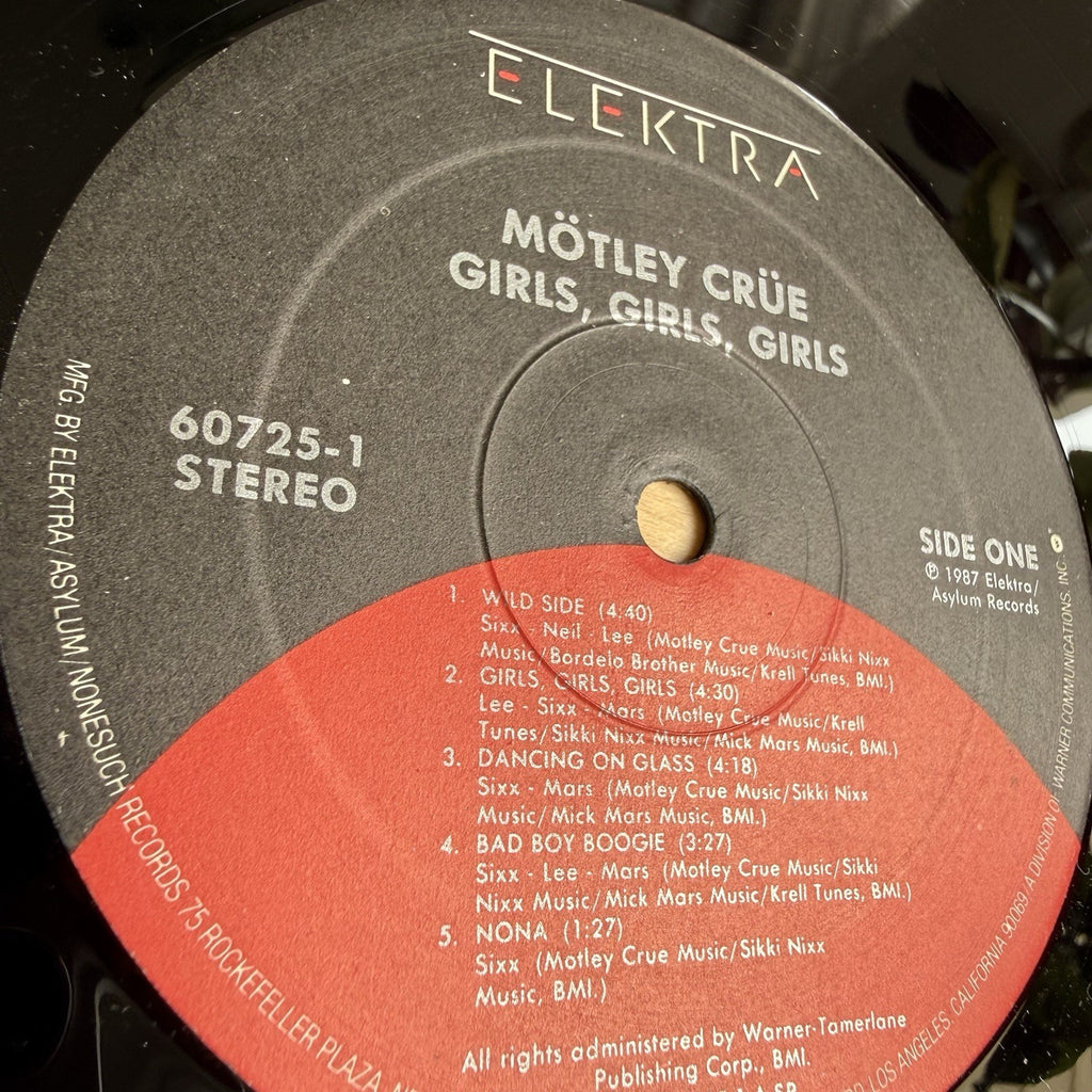 Motley Crue Girls Girls Girls LP 1987 Elektra +OG Sleeve US Press Vinyl VG+