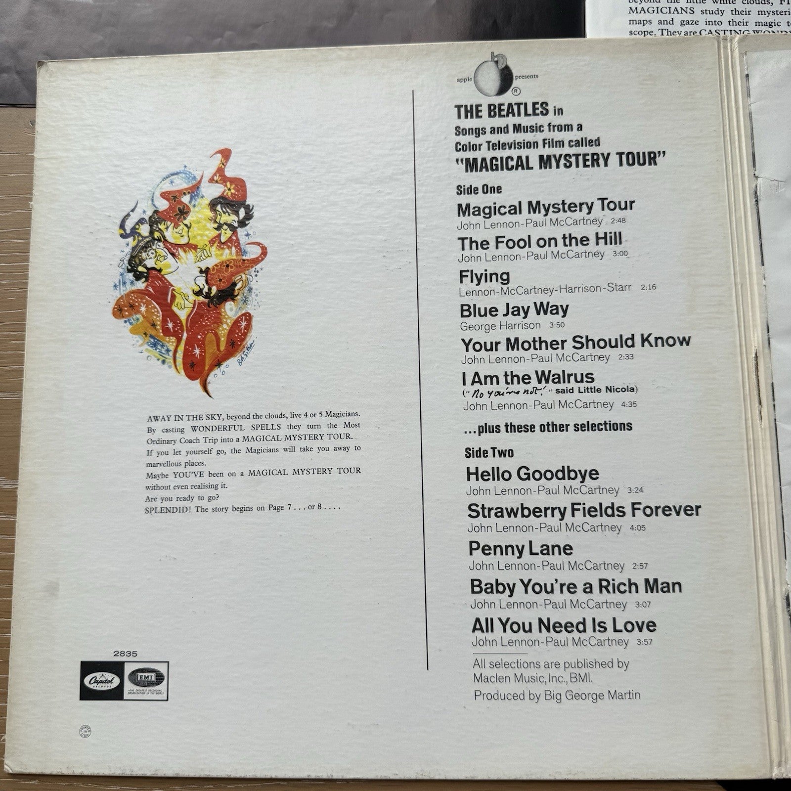 1967 The Beatles "Magical Mystery Tour" US Press Capitol Gatefold +Booklet