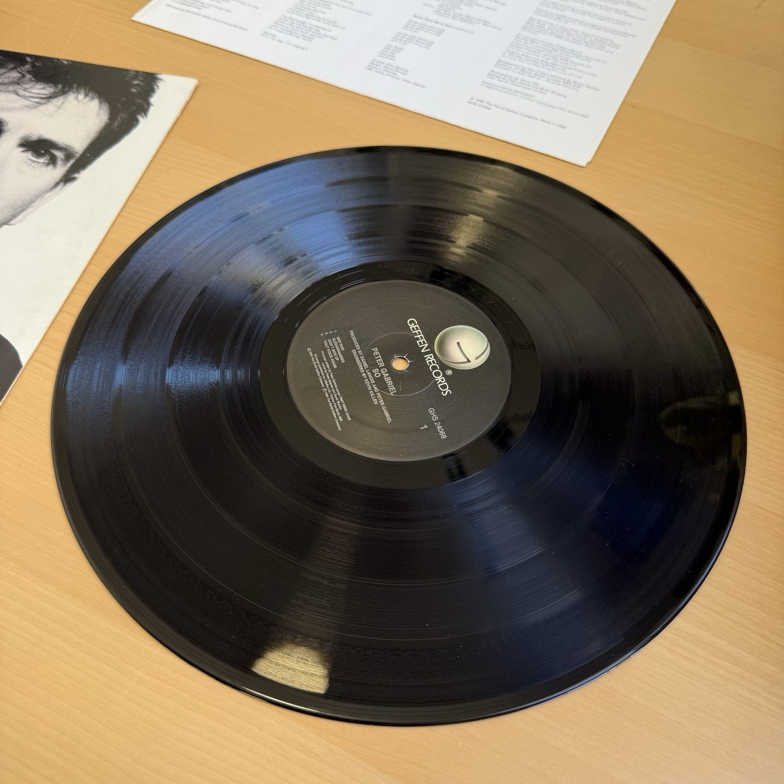 PETER GABRIEL So 1986 US 1st Press Geffen Complete W/ Original Sleeve VG+