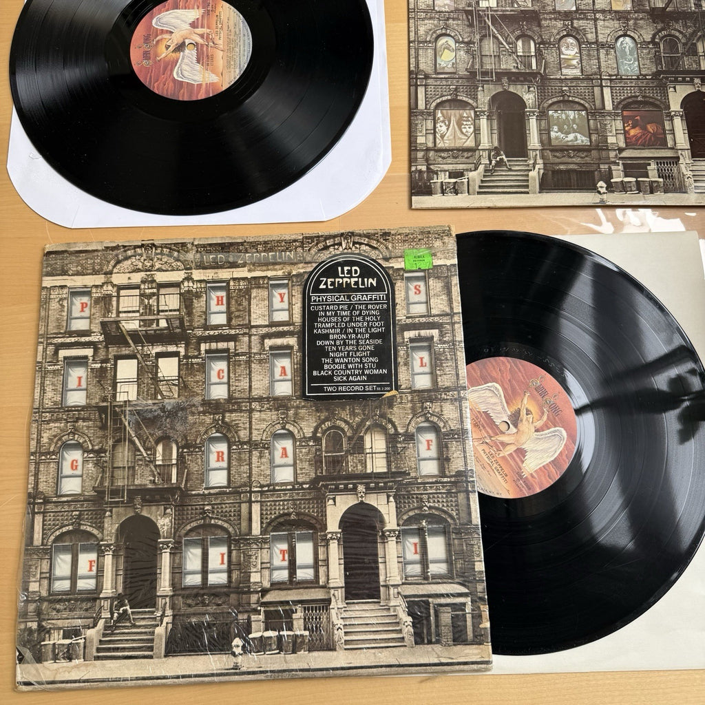 Led Zeppelin ‎Physical Graffiti 1975 US Press in Shrink! W/Sleeves + Sticker!