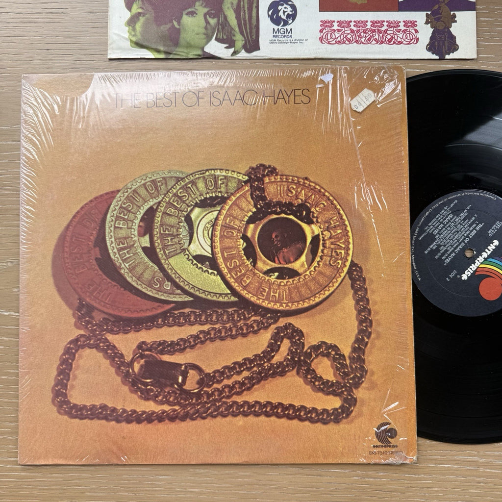 The Best Of Isaac Hayes LP 1974 US Press In Shrink W/ Original Sleeve VG++