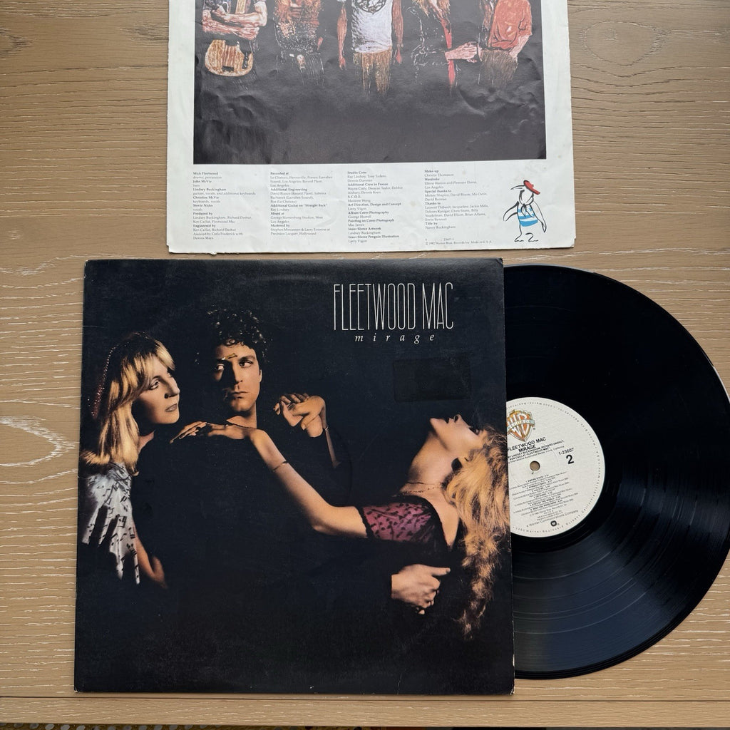 Fleetwood Mac MIRAGE lp Warner Bros. Original Inner Sleeve 1982! VG+ Vinyl!