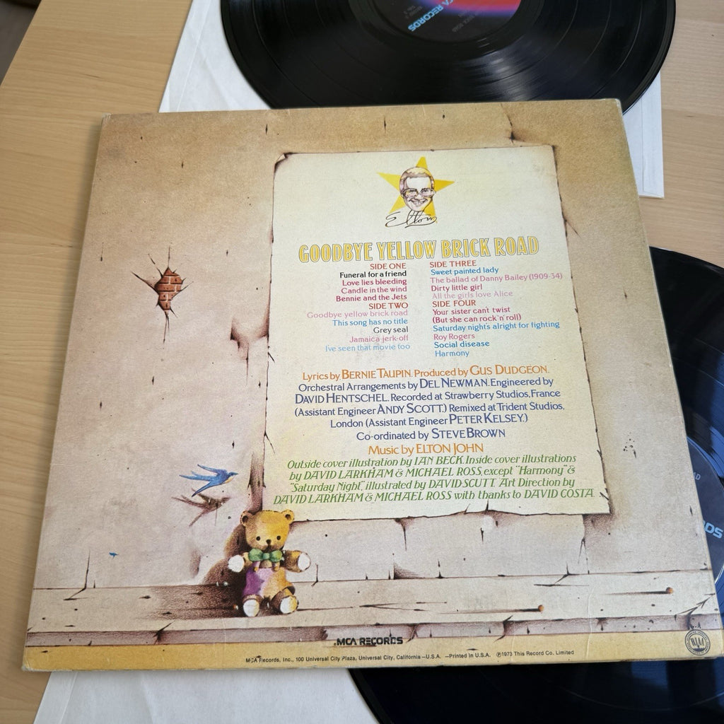 1973 Elton John Goodbye Yellow Brick Road US Press Complete W/Sleeves!