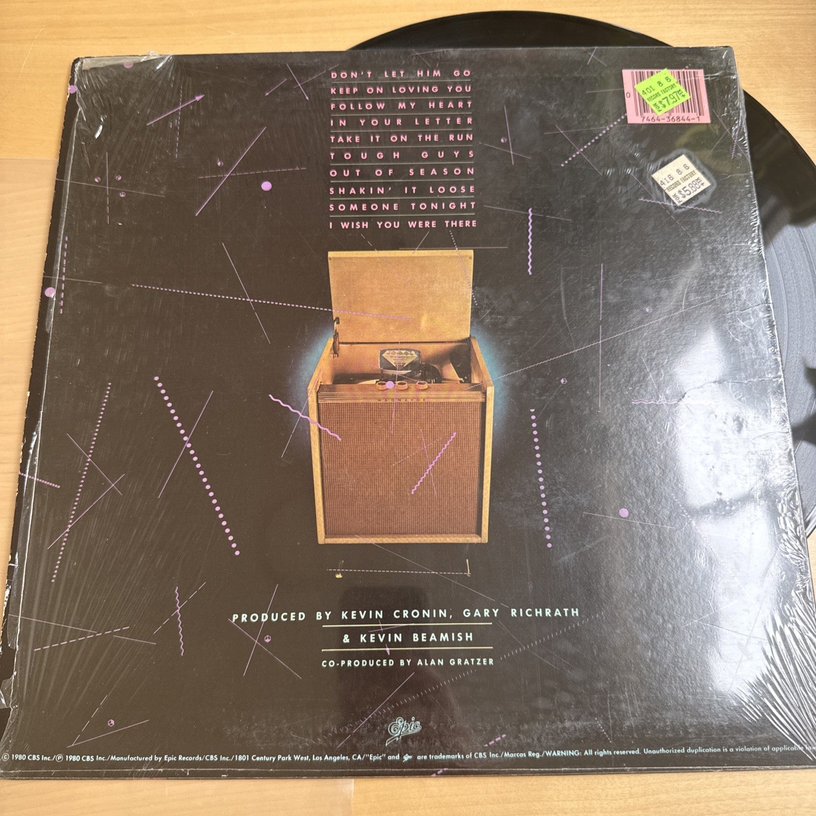 Reo Speedwagon High Infidelity Original 1980 US Press In Shrink + Hype! EX/EX