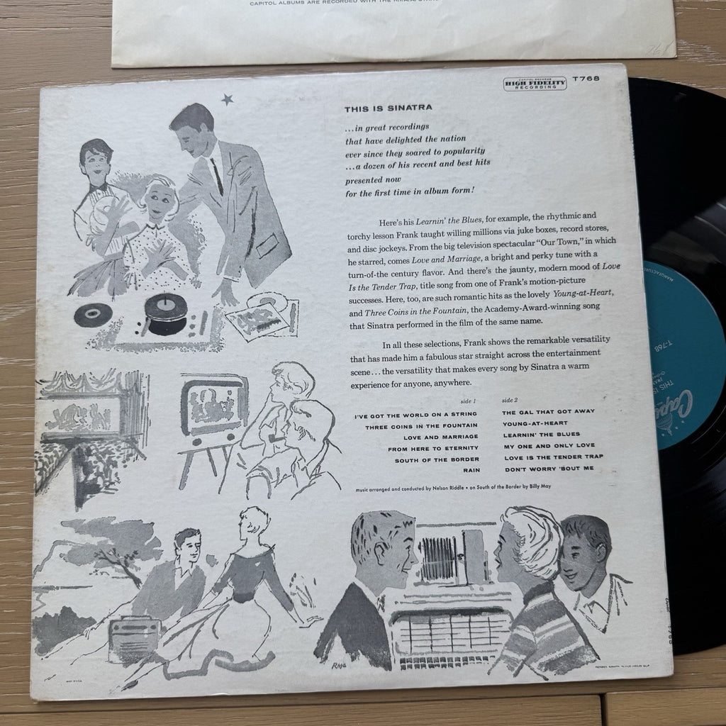 1956 Frank Sinatra This Is Sinatra Original 1st US Press Vinyl LP VG++ W/ Sleeve