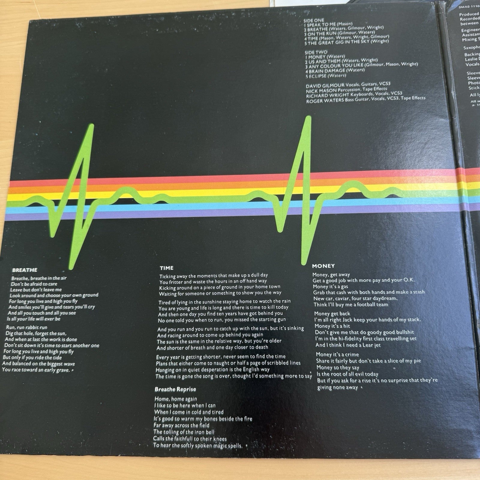 1970s PINK FLOYD Dark Side Of The Moon US Press Complete W/2 Posters VG+