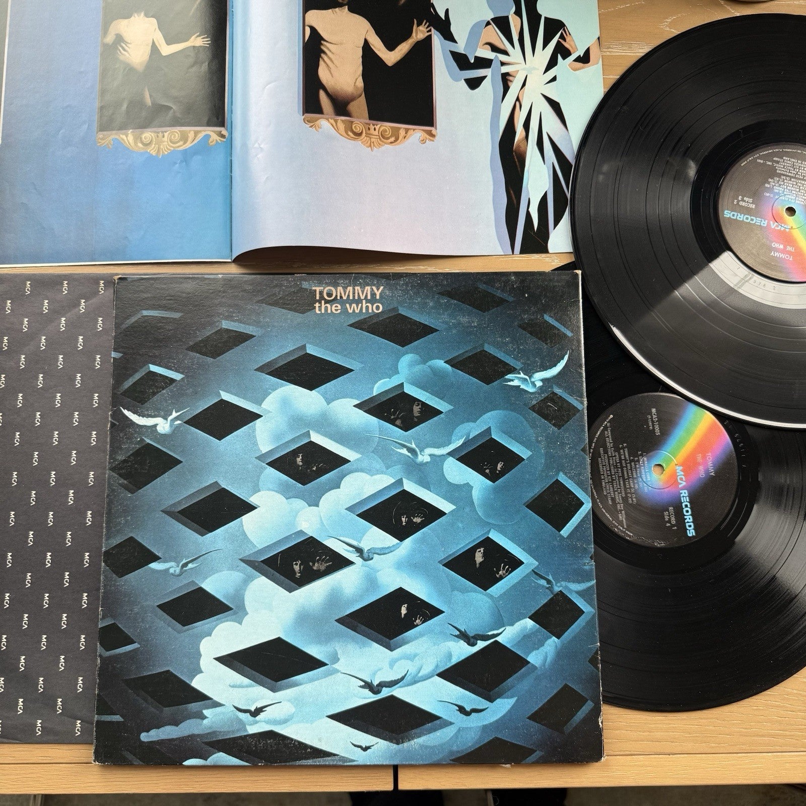 1973 The Who Tommy US Press Record Vinyl 2LP Complete W/ Book Original VG+