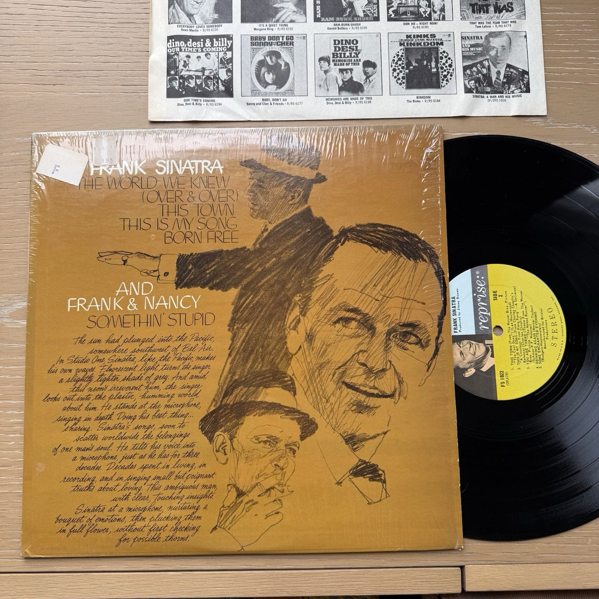 1967 FRANK SINATRA & Frank & Nancy LP In Shrink! VG+ US Press + OG Sleeve