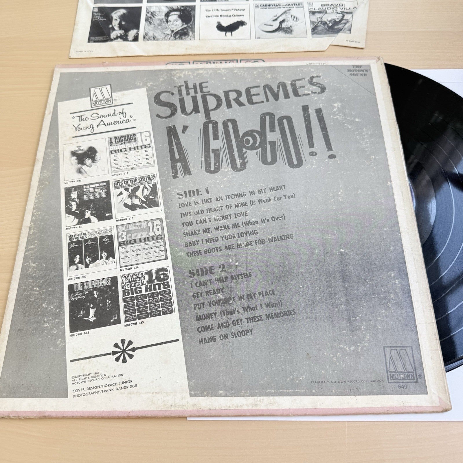 The Supremes A' Go-Go Original 1966 Motown Vinyl Record LP US Press + OG Sleeve