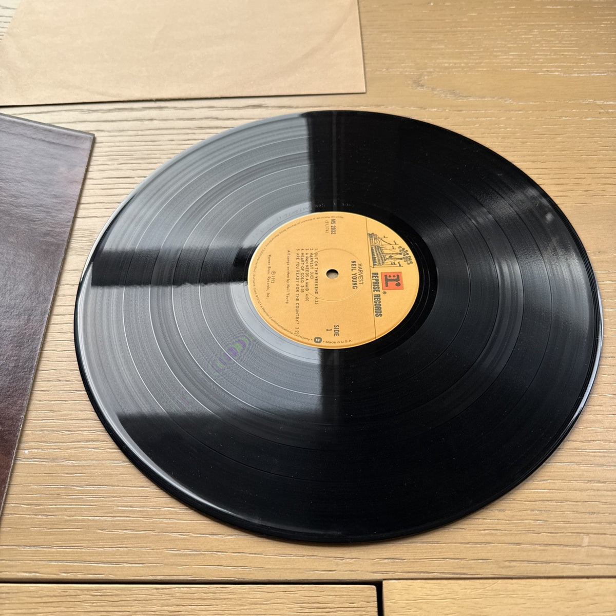 1970s Neil Young Harvest US Pressing +Sleeve! VG+ Reprise Records