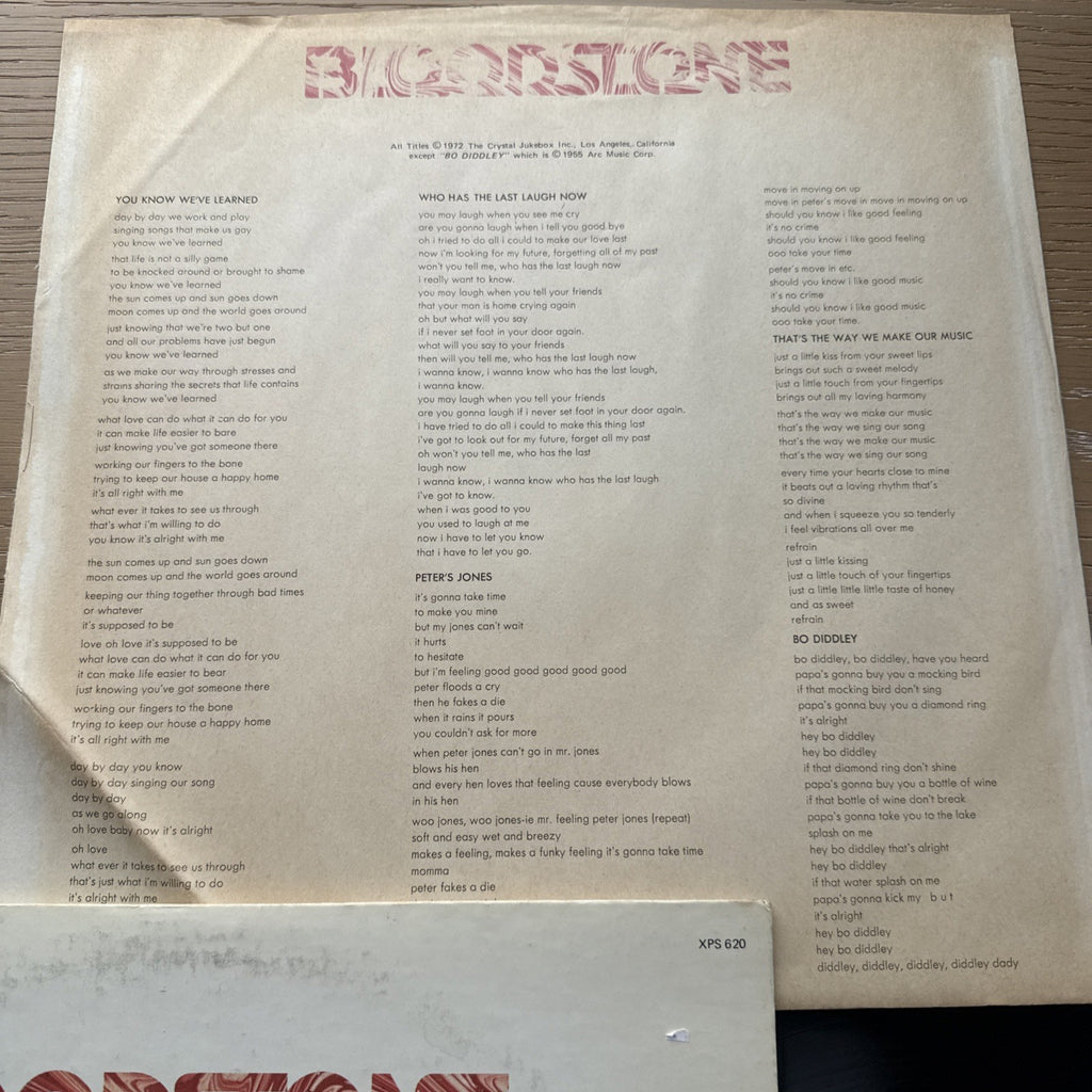 Bloodstone Natural High Vinyl LP London Soul 1972 US Press Complete W/OG Sleeve