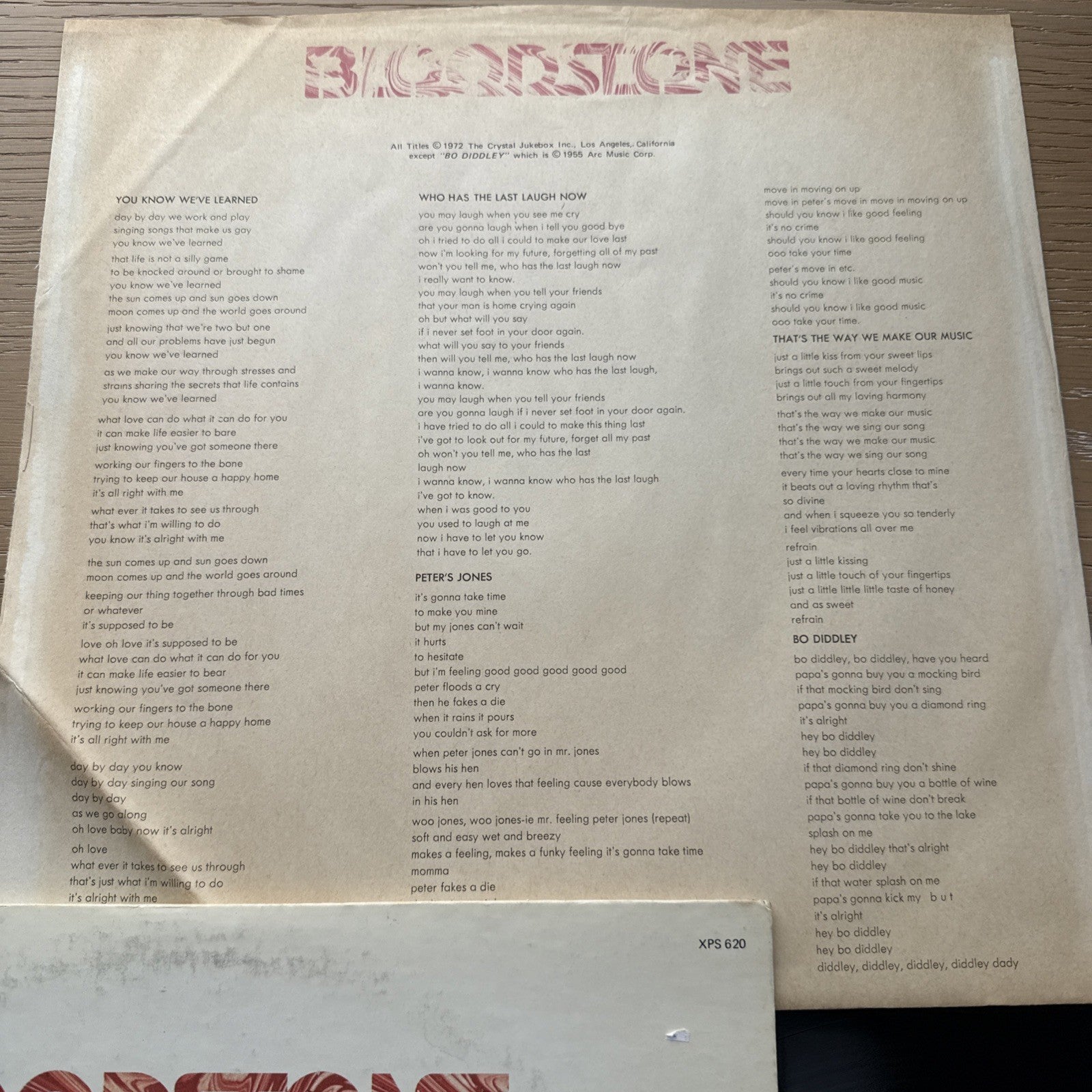 Bloodstone Natural High Vinyl LP London Soul 1972 US Press Complete W/OG Sleeve
