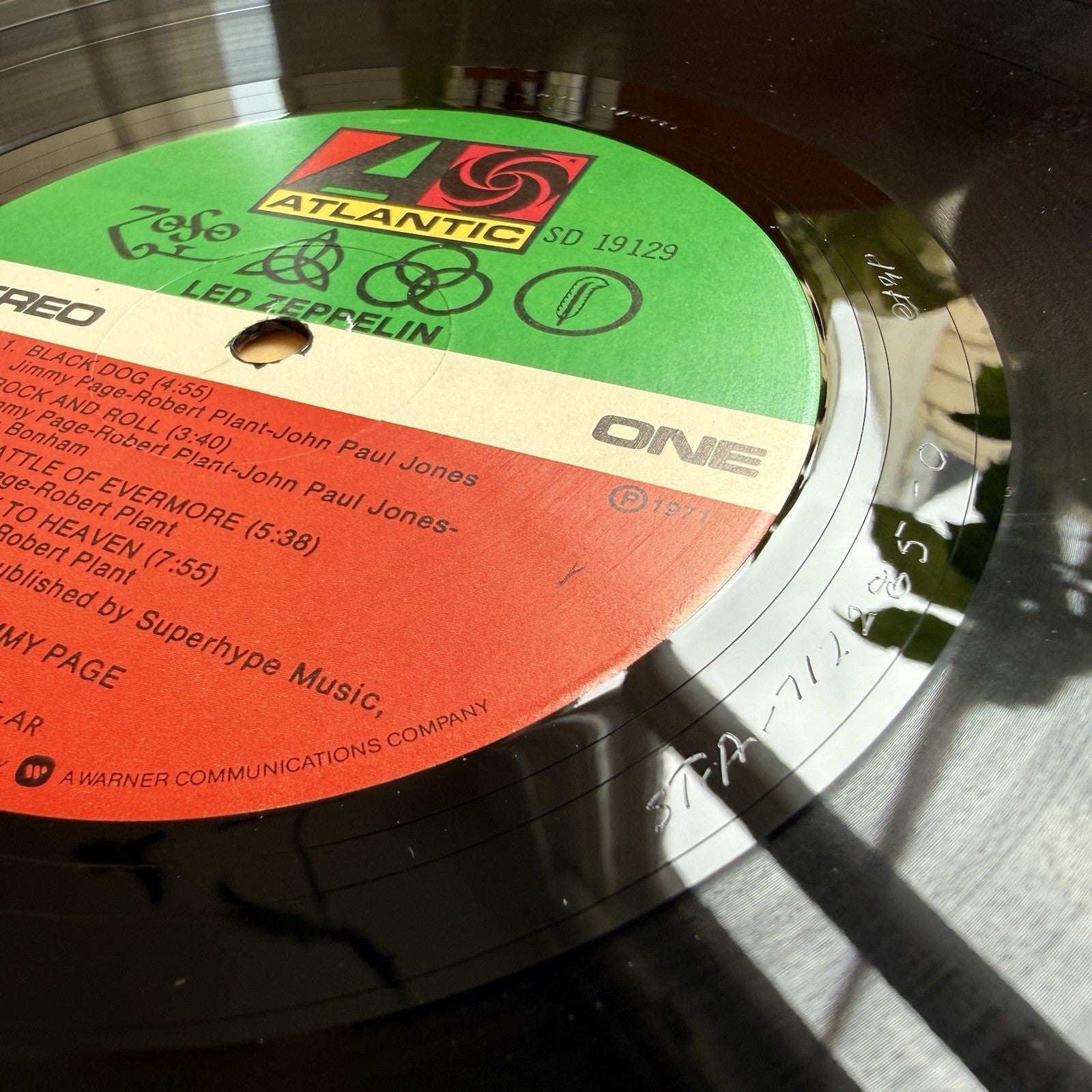 1970s Led Zeppelin Vinyl LP In Shrink + Hype Sticker Complete W/OG Sleeve EX/EX