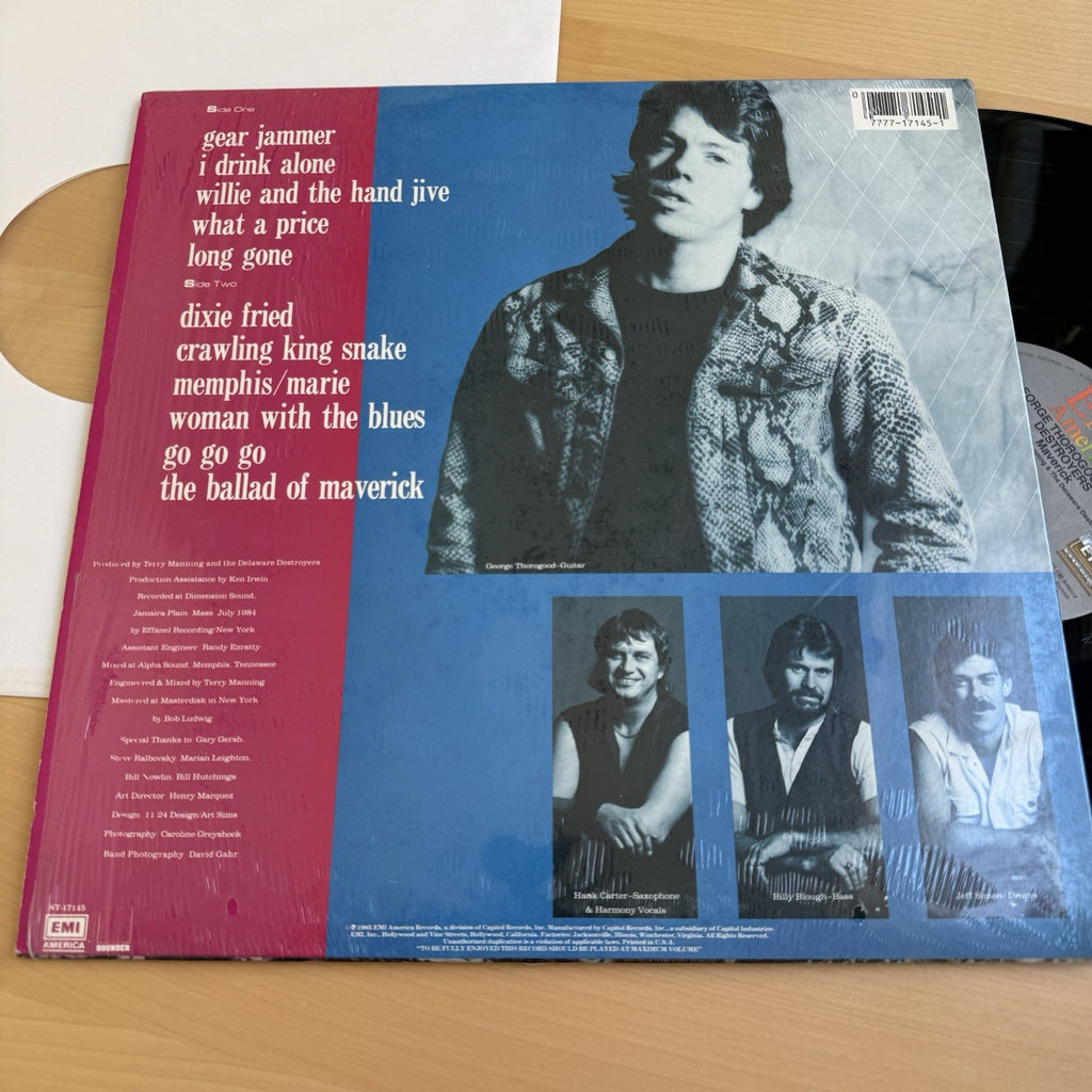 George Thorogood & The Destroyers Maverick LP with Shrink Wrap & Sticker EX 1st