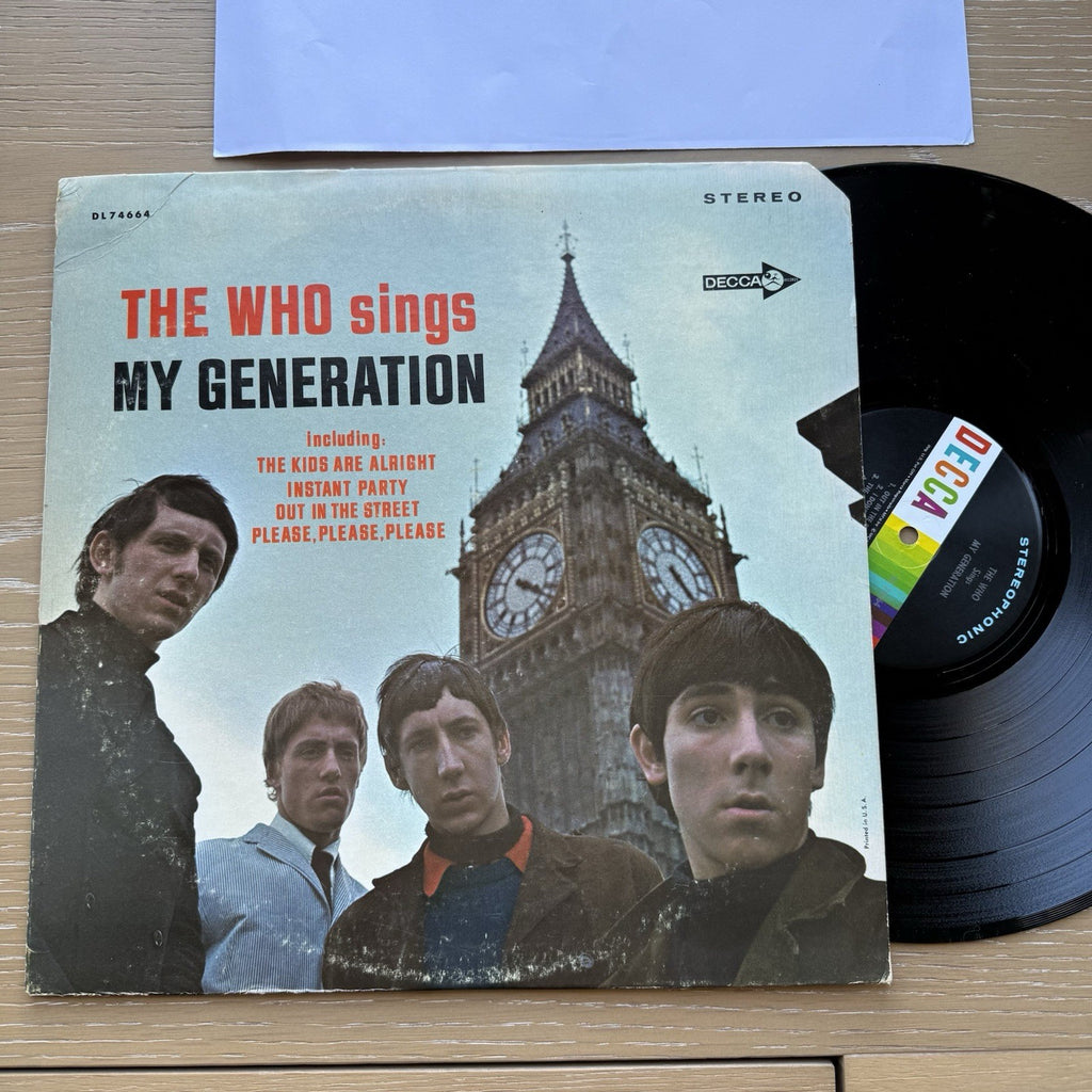 1967 The Who My Generation US Pressing LP Deca Vinyl Record RARE Copy