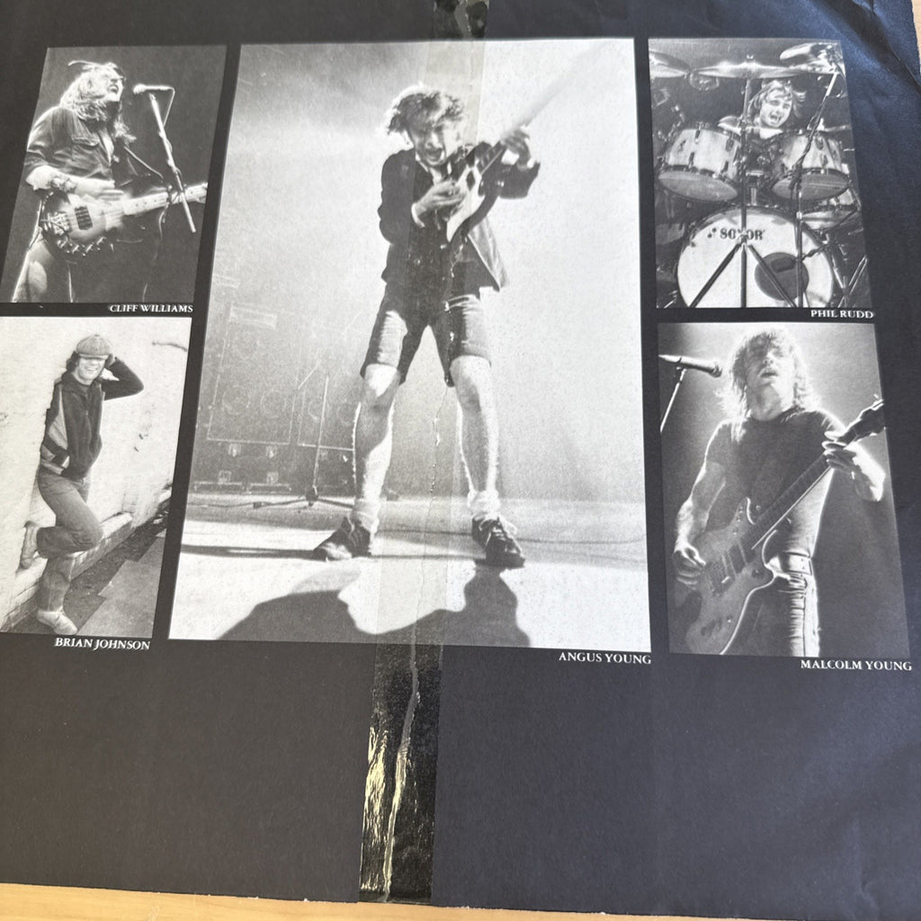 AC/DC BACK IN BLACK 1980s US Pressing Complete W/ OG Sleeve! Nice VG+ Vinyl LP