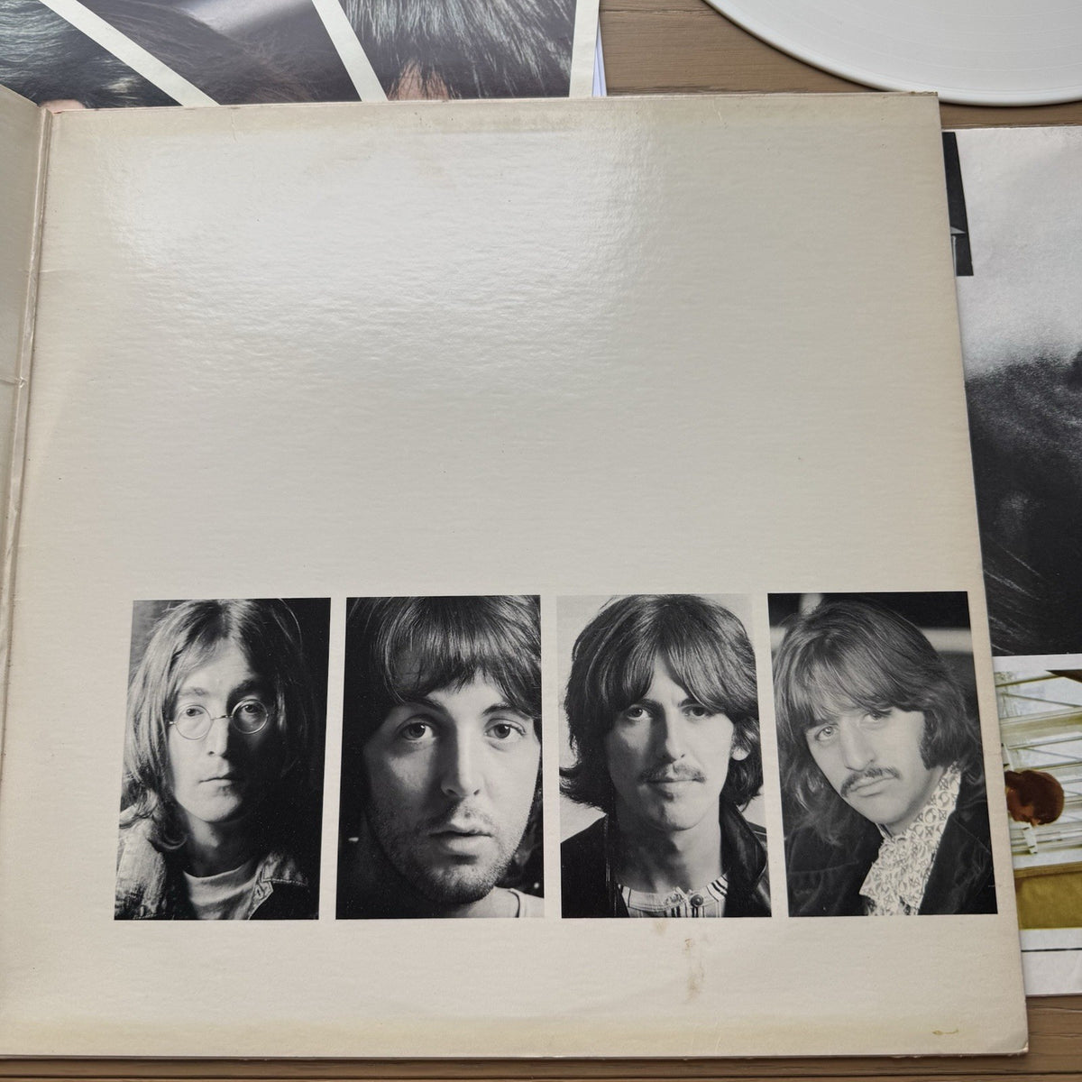 1978 The Beatles White Album LP RARE White Vinyl US Press  W/Orig Poster + Pics!