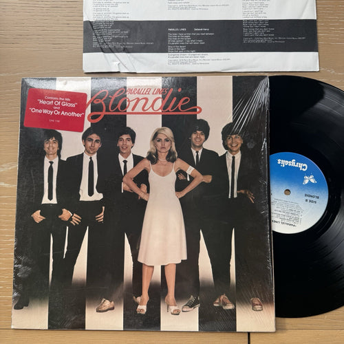 1970s Blondie Parallel Lines In Shrink US Press LP W/Hype Sticker VG+ OG Sleeve