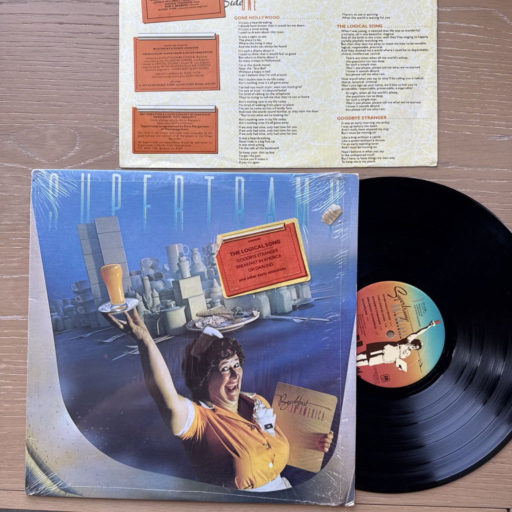 1979 SUPERTRAMP Breakfast In America LP + OG Lyric Sleeve VG+ In Shrink + Hype