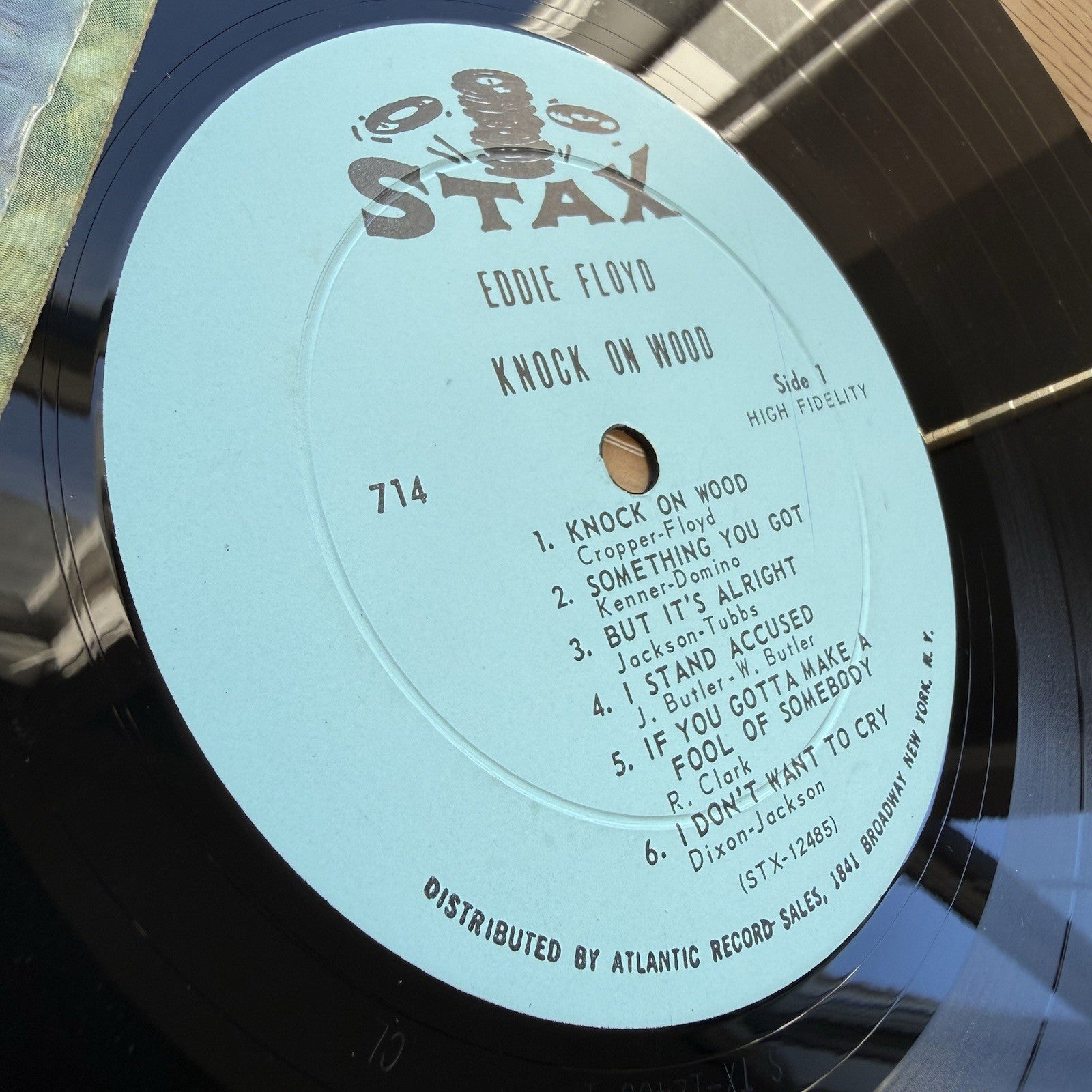 1967 EDDIE FLOYD Knock On Wood OG MONO US Press LP In Shrink + OG Store Sticker!