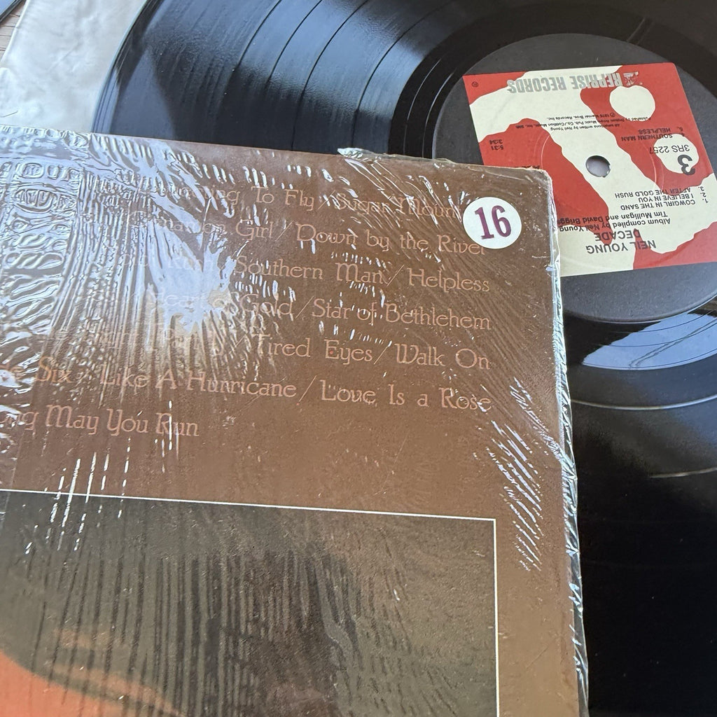 1977 Neil Young Decade Vinyl 3LP Set In Shrink VG++ US Pressing
