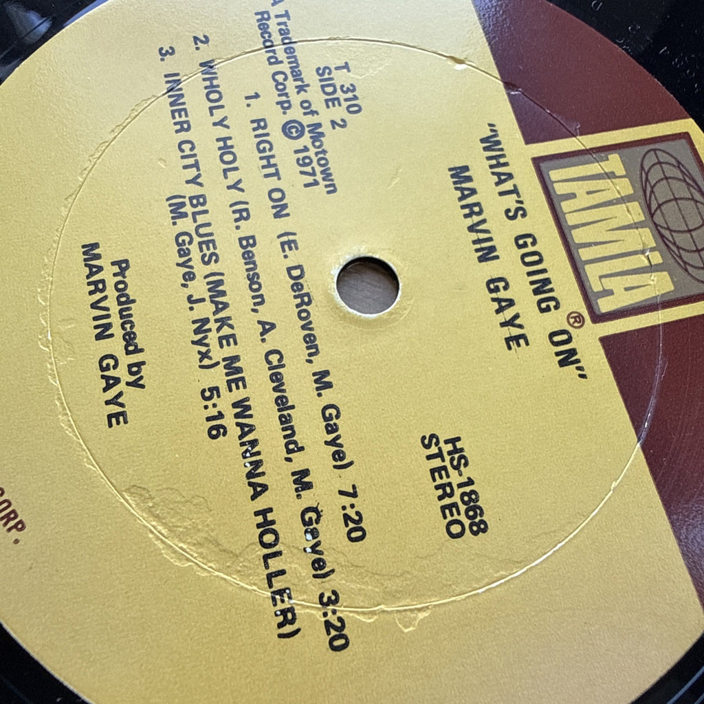 1971 Marvin Gaye What's Going On LP US Pressing Original Tamala Label
