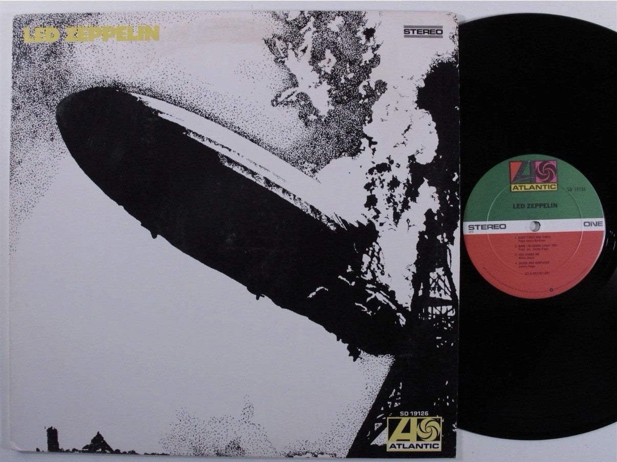 1970s LED ZEPPELIN Self Titled US Pressing ATLANTIC SD-19126 LP VG+