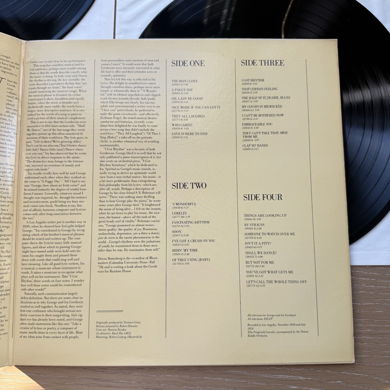 Ella Fitzgerald 2 LP set The George and Ira Gershwin Songbook US Press VG++