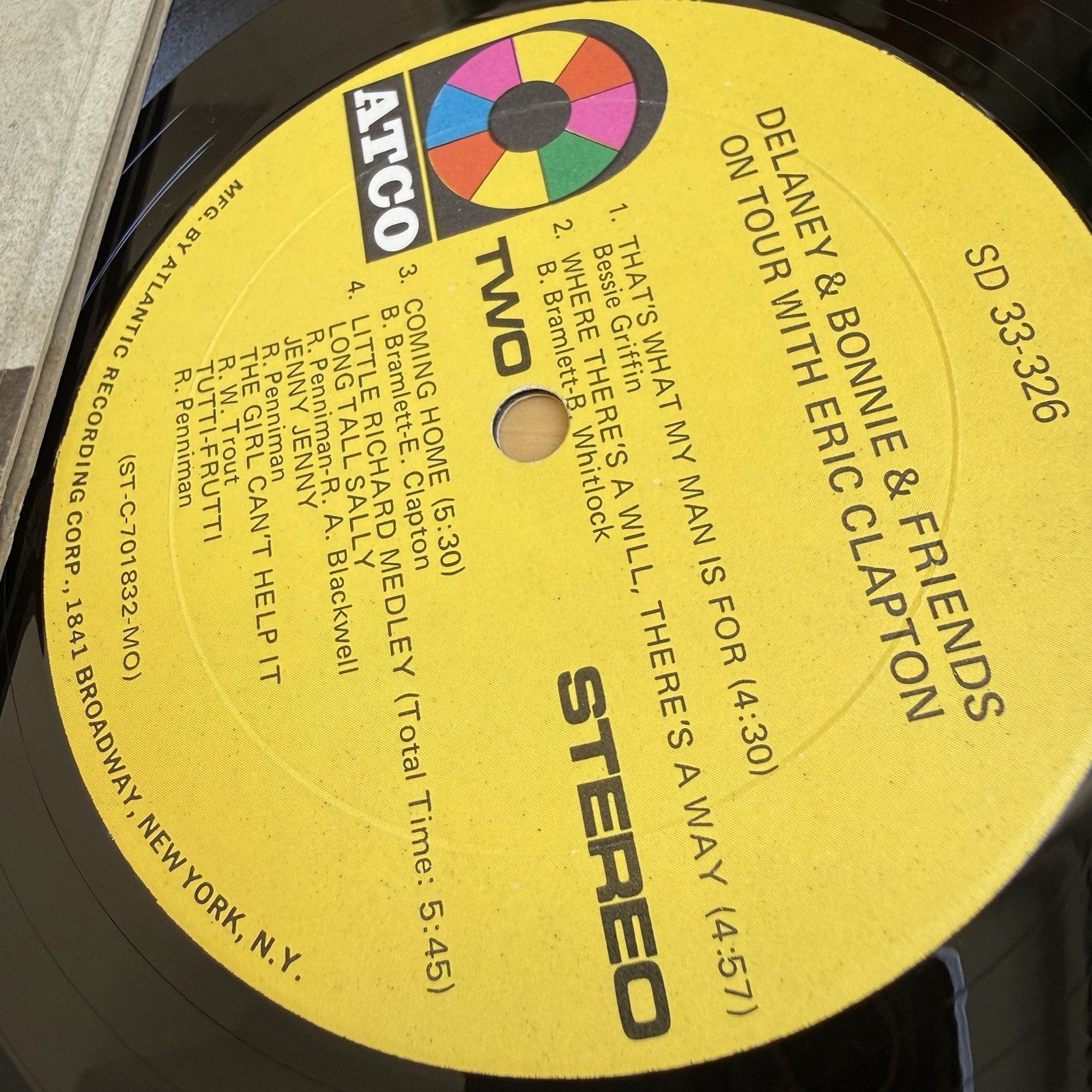 1970s Delaney & Bonnie & Friends With Eric Clapton On Tour US Press In Shrink EX
