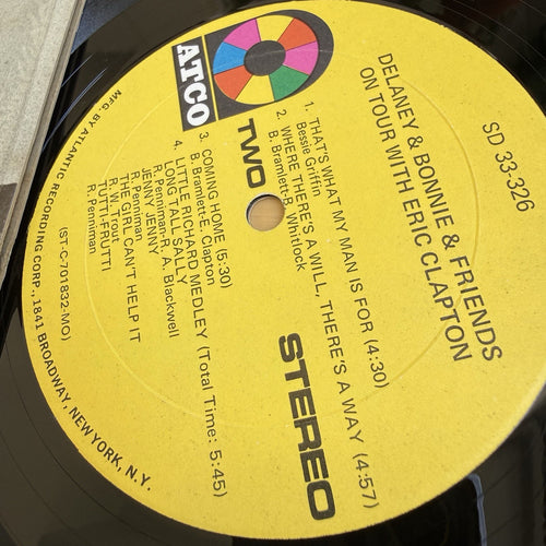 1970s Delaney & Bonnie & Friends With Eric Clapton On Tour US Press In Shrink EX