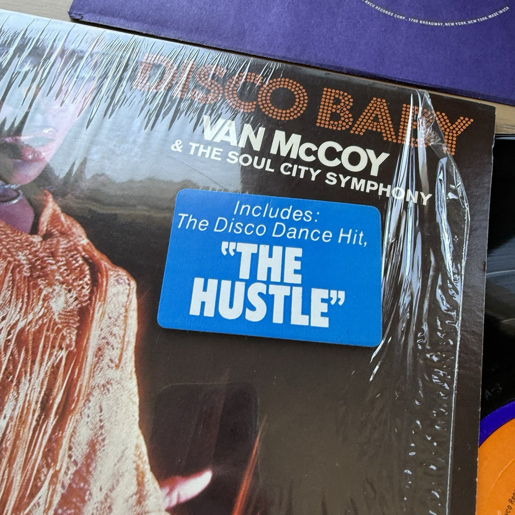 Van McCoy Disco Baby LP 1975 AVCO The Hustle In Shrink Hype OG Sticker US Press!