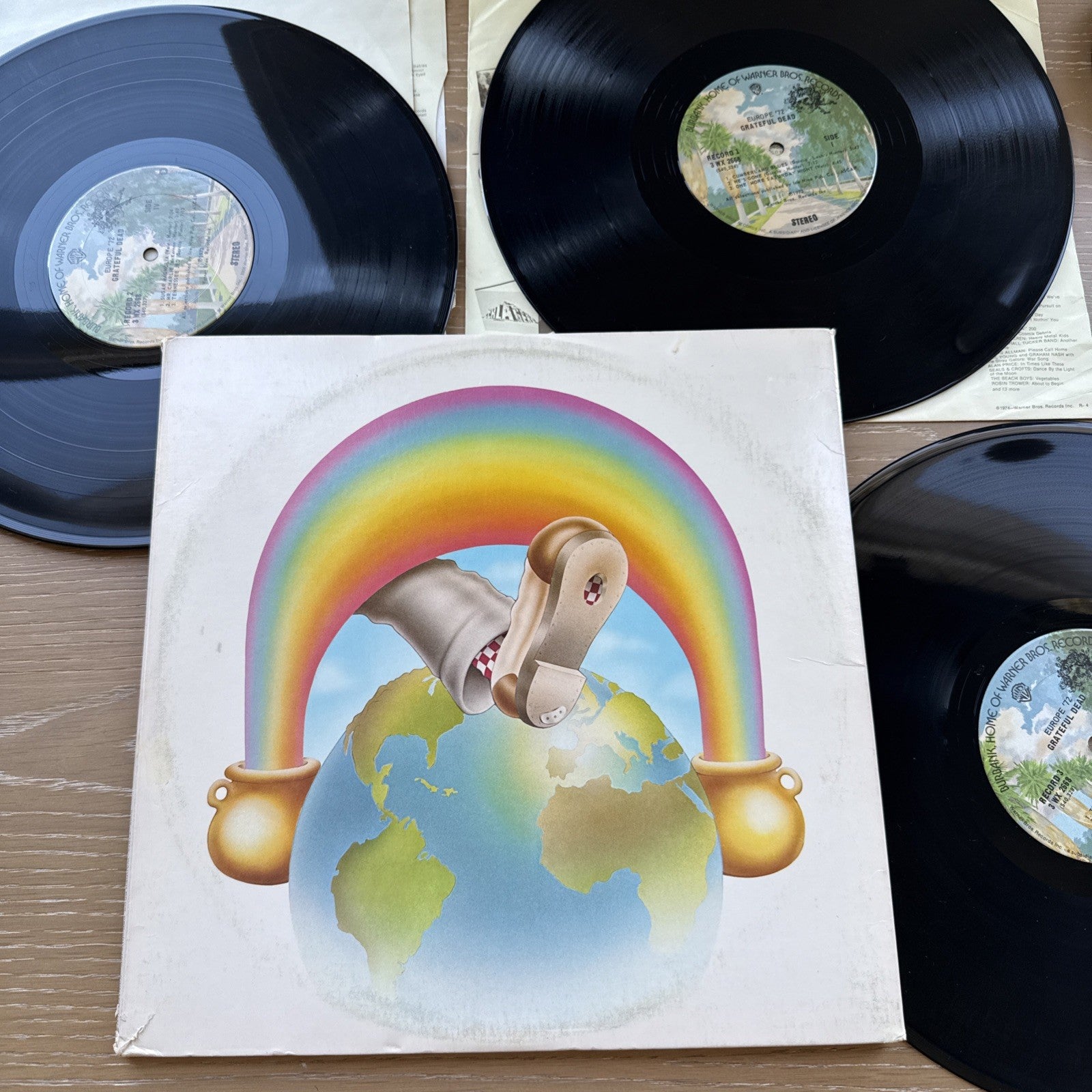 1973 The Grateful Dead Europe 3LP US Pressing VG+ W/ Original Sleeves!