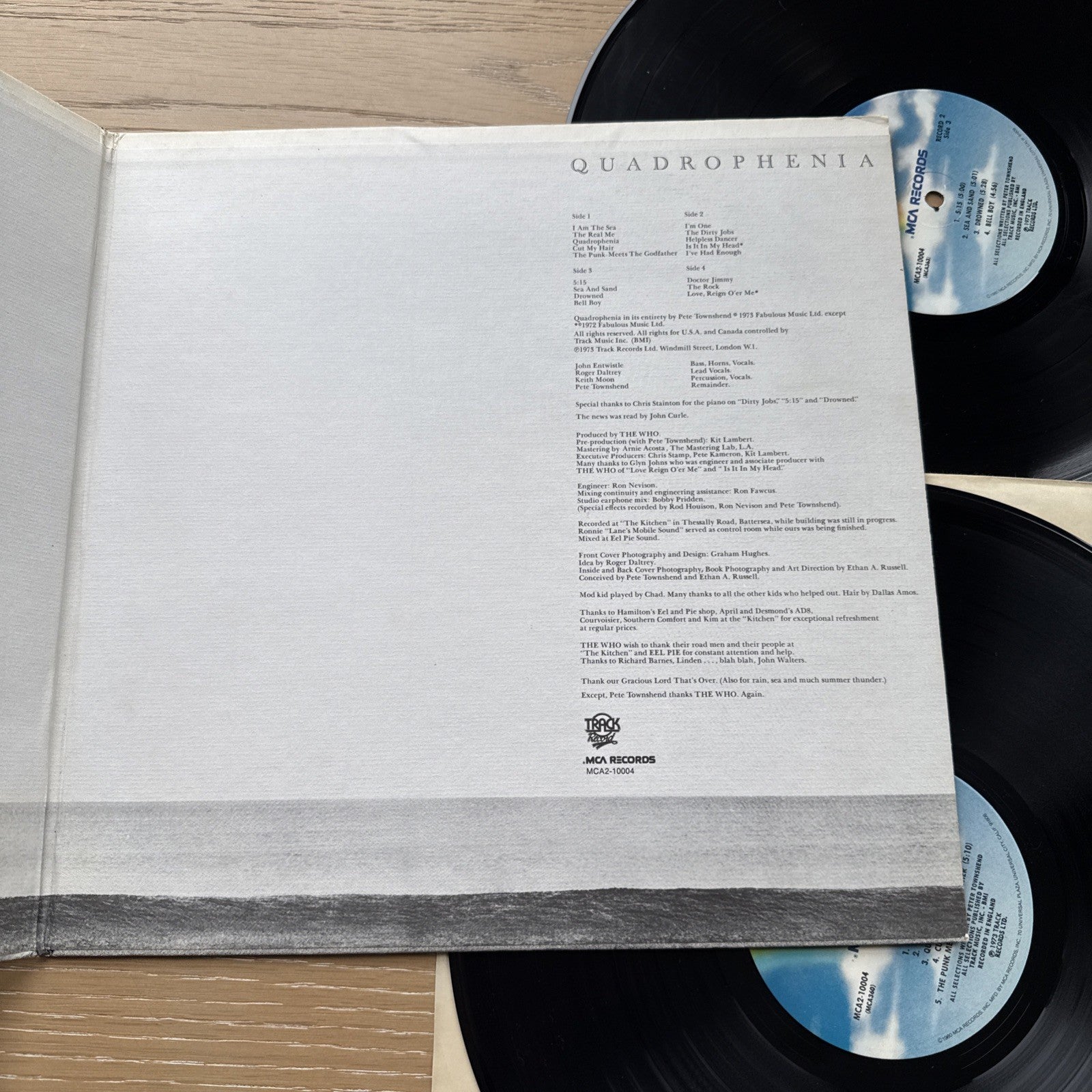 Vintage 1980s THE WHO "Quadrophenia" US Pressing Vinyl 2LP Vinyl Record! VG+