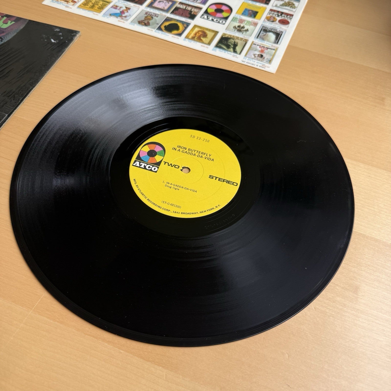 1968 IRON BUTTERFLY In-A-Gadda-Da-Vida US Press LP ATCO In SHRINK VG+ W/Sleeve
