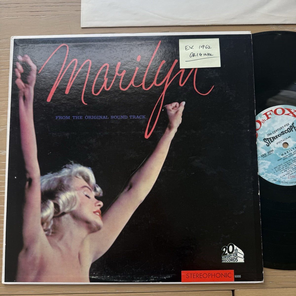 1962 Marilyn From The Original Sound Track LP 1st US Stereophonic Press EX/EX