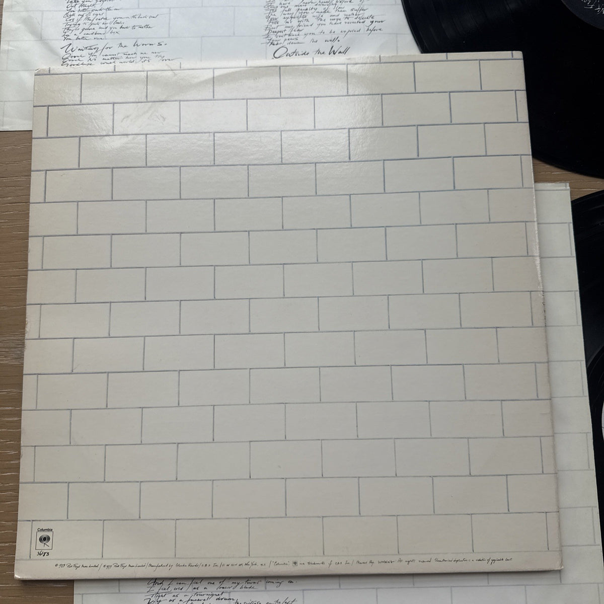 Pink Floyd The Wall 1979 1st US Pitman Press 2LP Complete W/OG Sleeves VG+