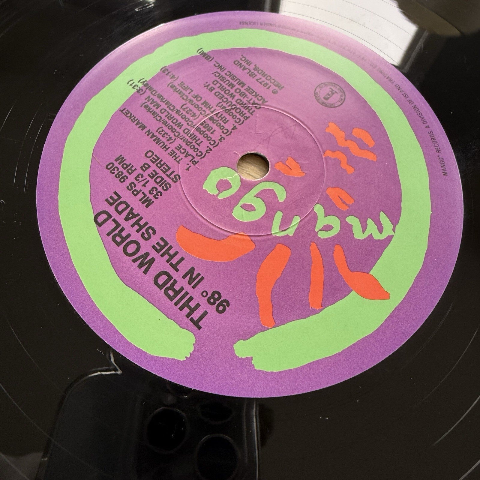 Third World: 96° In The Shade Vinyl Lp In Shrink! Complete W/Sleeve Nice Copy!