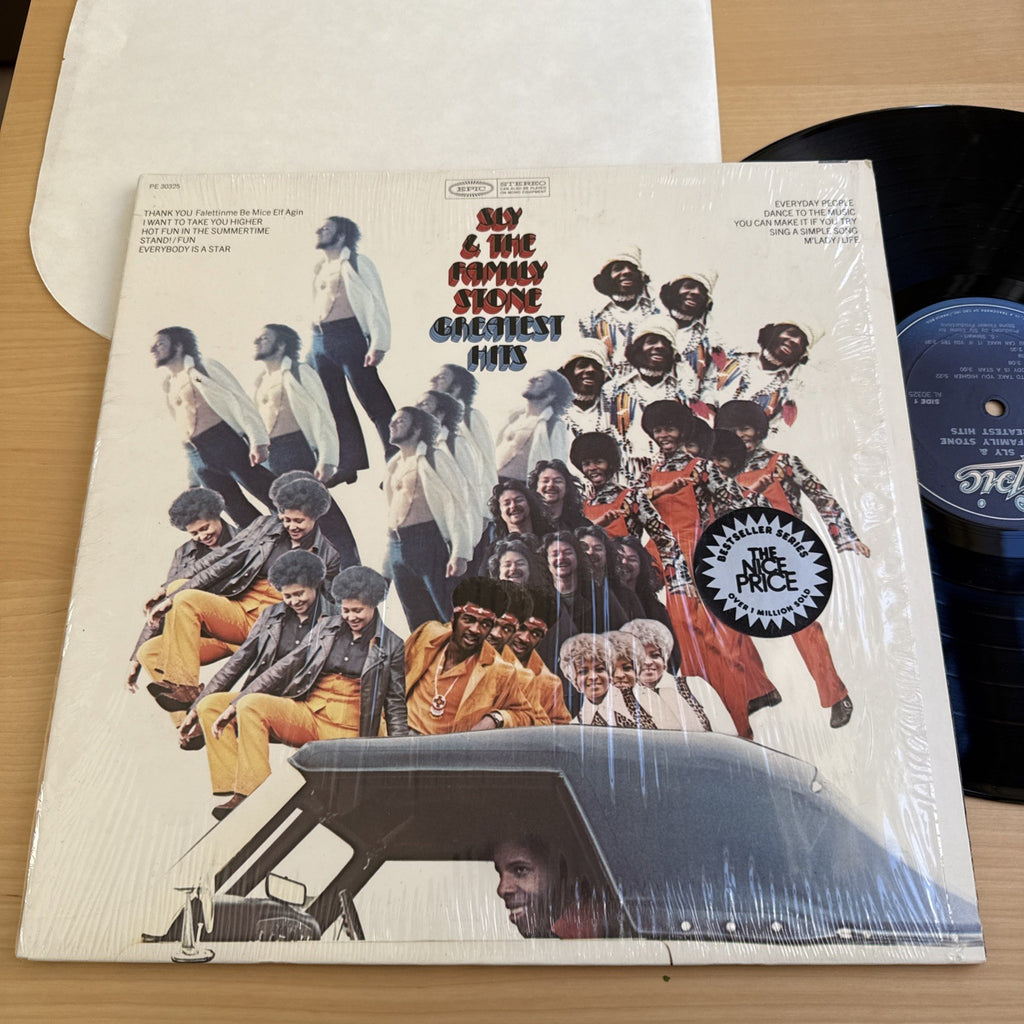 1970s Sly & The Family Stone Greatest Hits In Shrink Vinyl LP Excellent US Press