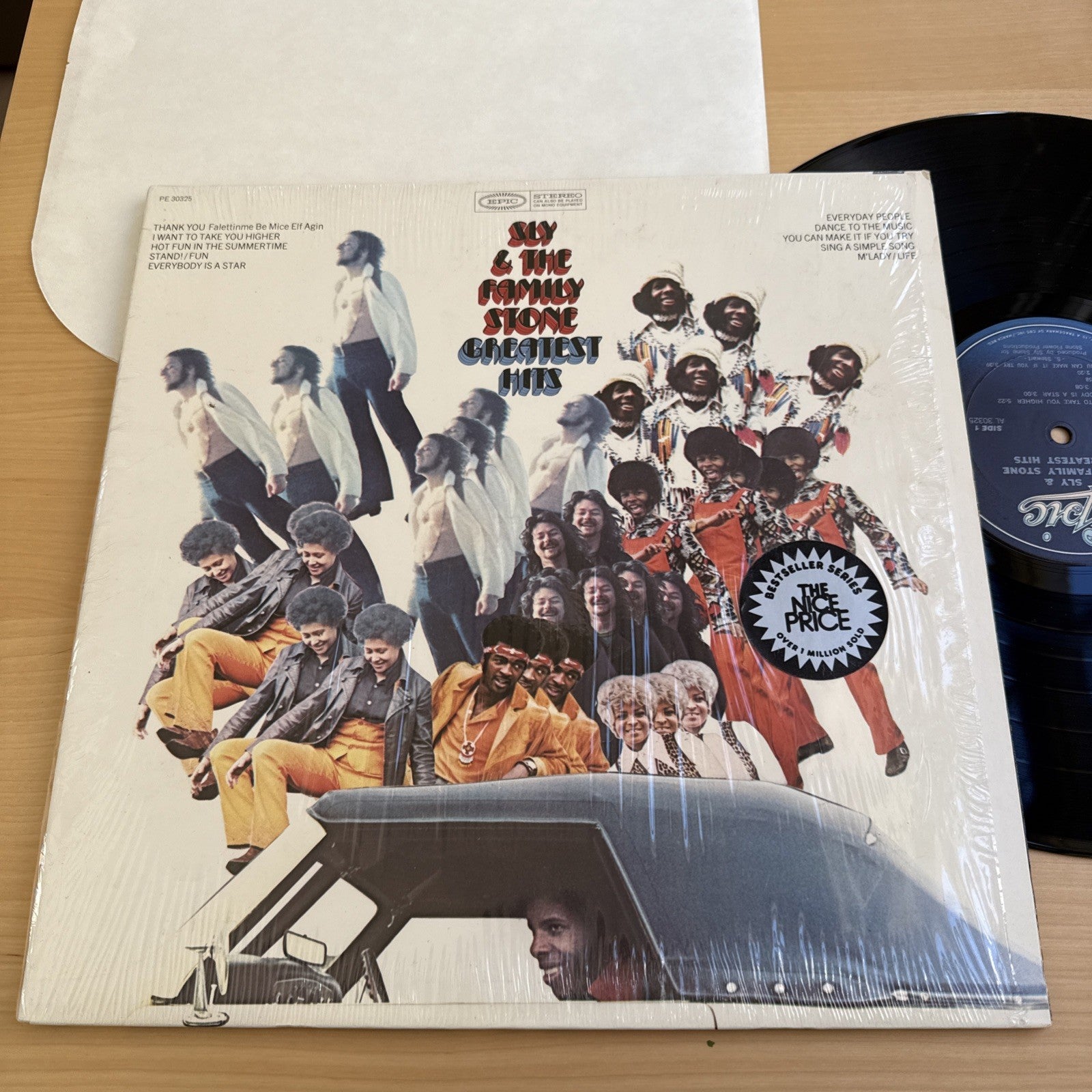 1970s Sly & The Family Stone Greatest Hits In Shrink Vinyl LP Excellent US Press