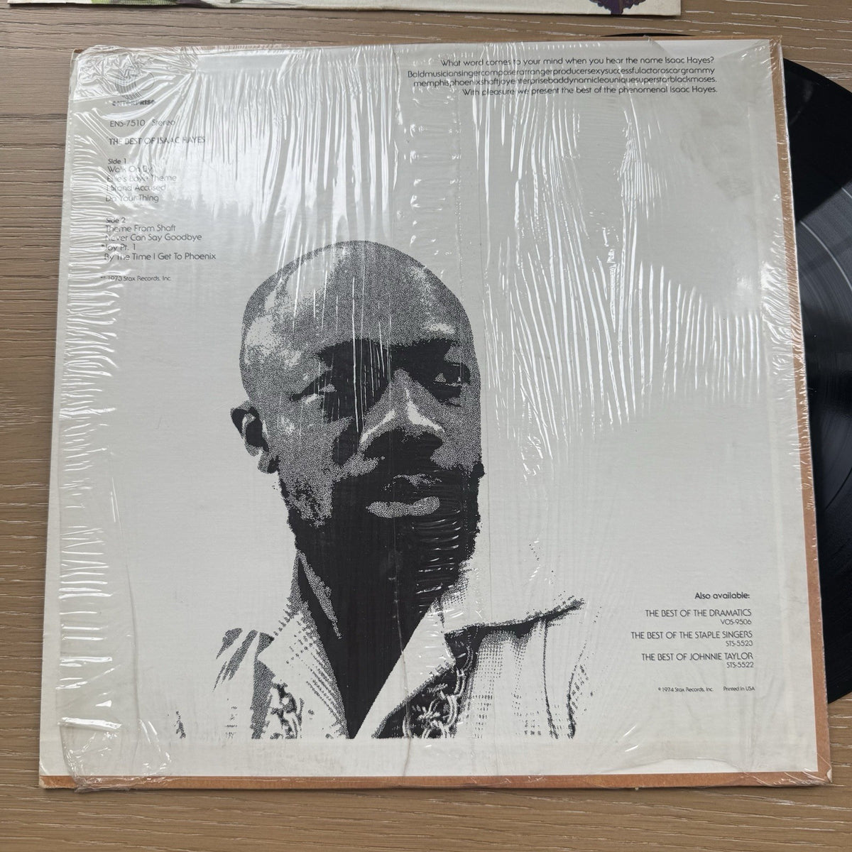 The Best Of Isaac Hayes LP 1974 US Press In Shrink W/ Original Sleeve VG++