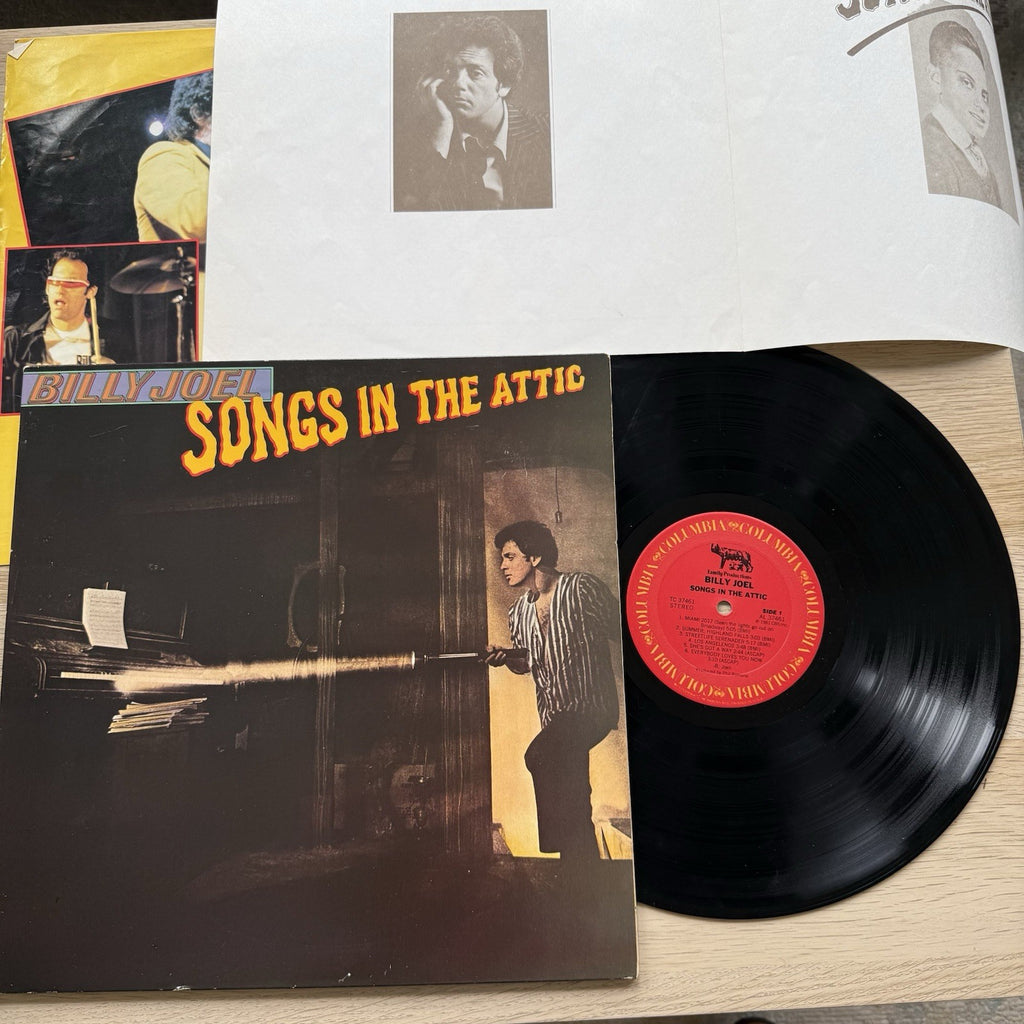 Billy Joel Songs in the Attic 1st 1981 Vinyl LP Complete W/Lyrics + Booklet!