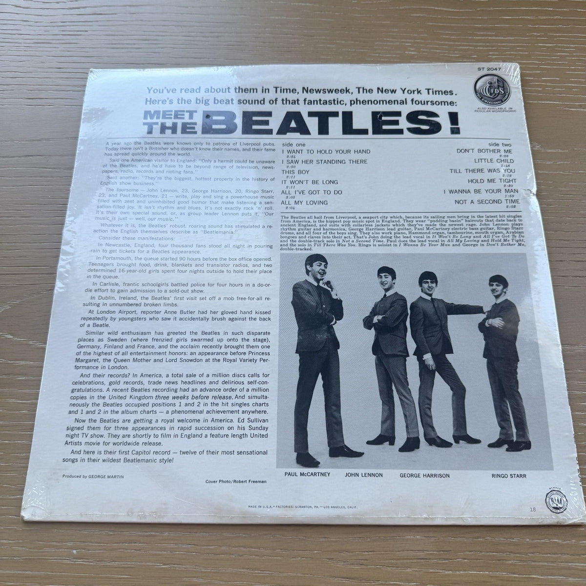 1970s SEALED The Beatles-Meet the Beatles LP Vinyl US Stereo Capital Pressing