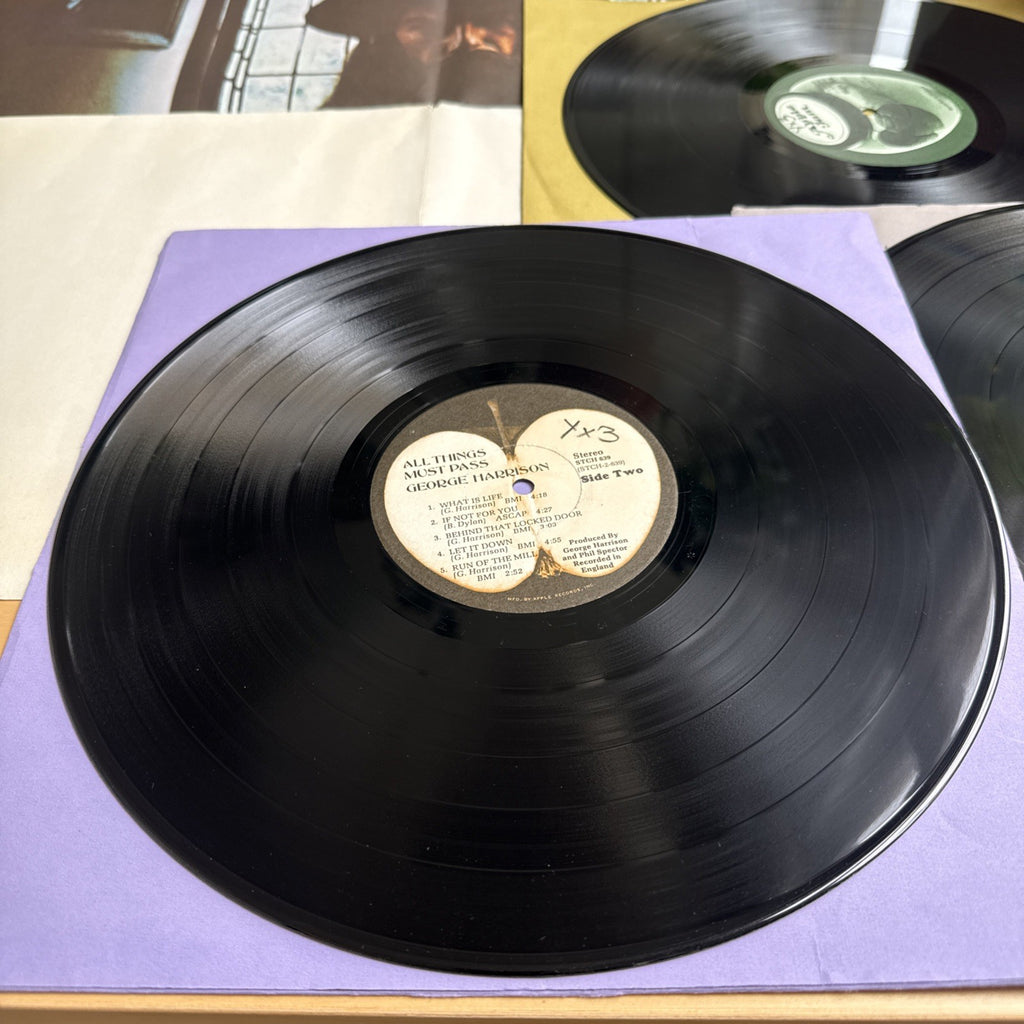 1970 GEORGE HARRISON All Things Must Pass 🍏 US Press Boxset W/OG Poster VG+
