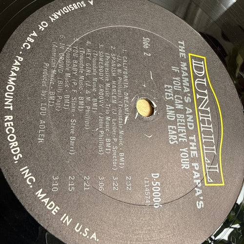 1966 Mamas and The Papas OG US Mono Press If You Can Believe Your Eyes and Ears