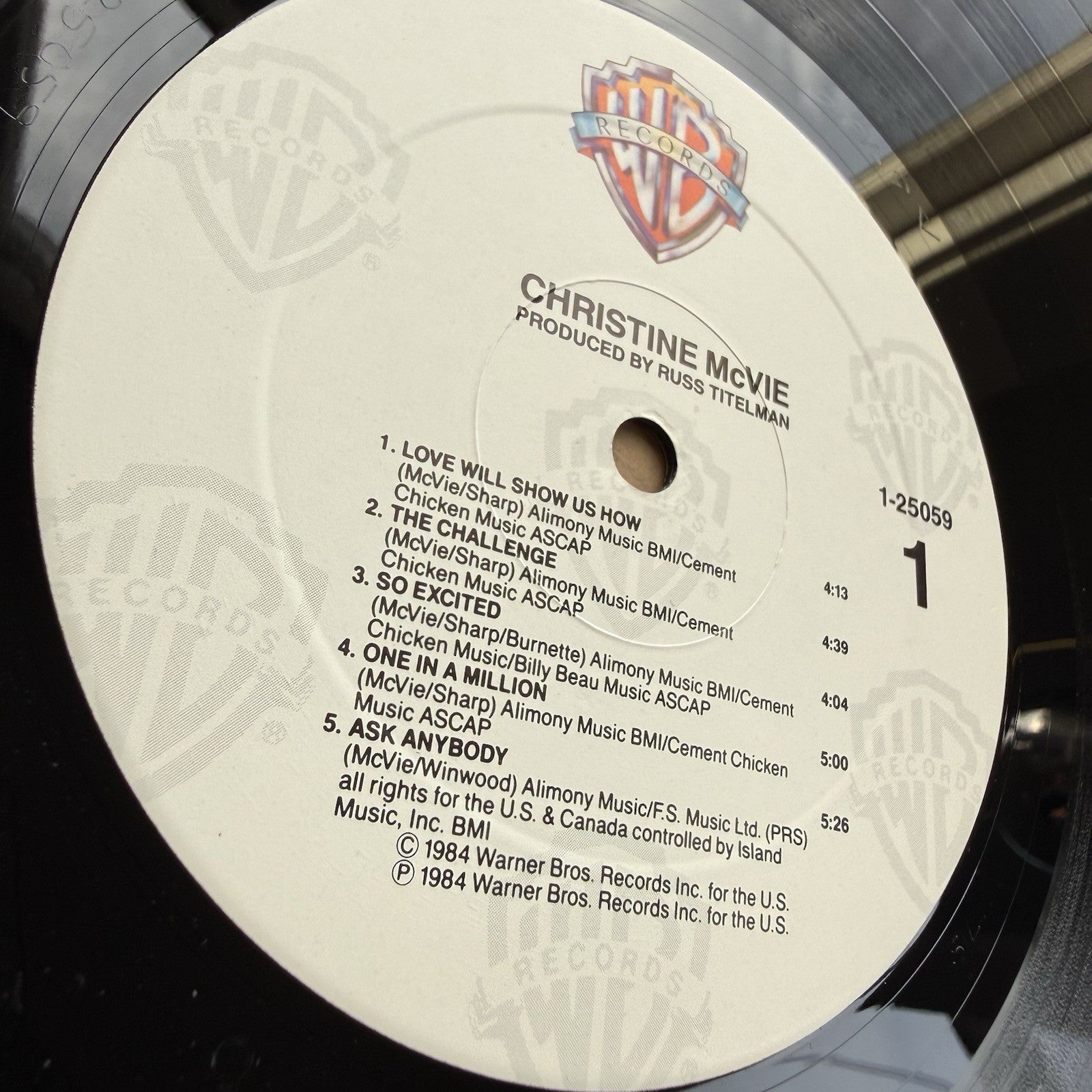 CHRISTINE McVIE Debut LP In Shrink Hype Sticker 1984 VG++ US Press Complete