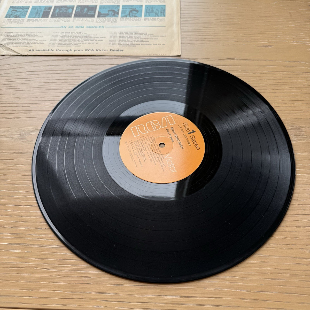 1970s Elvis Presley Girls! Girls! Girls! Vinyl VG+ US Press W/ Original Sleeve!